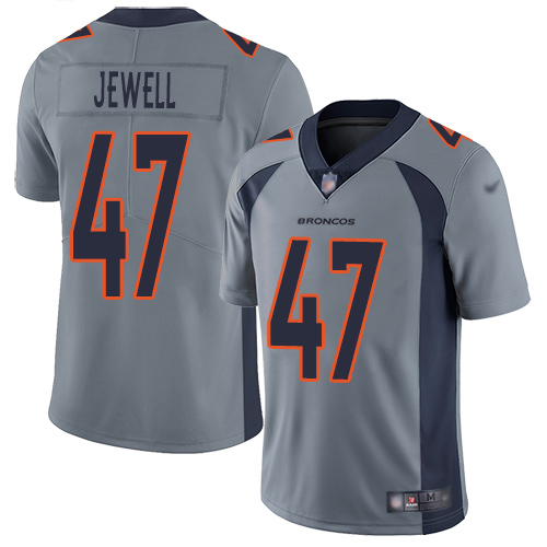 Men Denver Broncos #47 Josey Jewell Limited Silver Inverted Legend Football NFL Jersey